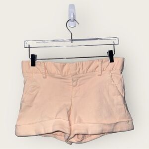 Alice + Olivia NWOT Cady Cuff Shorts in Pale Pink Size 10